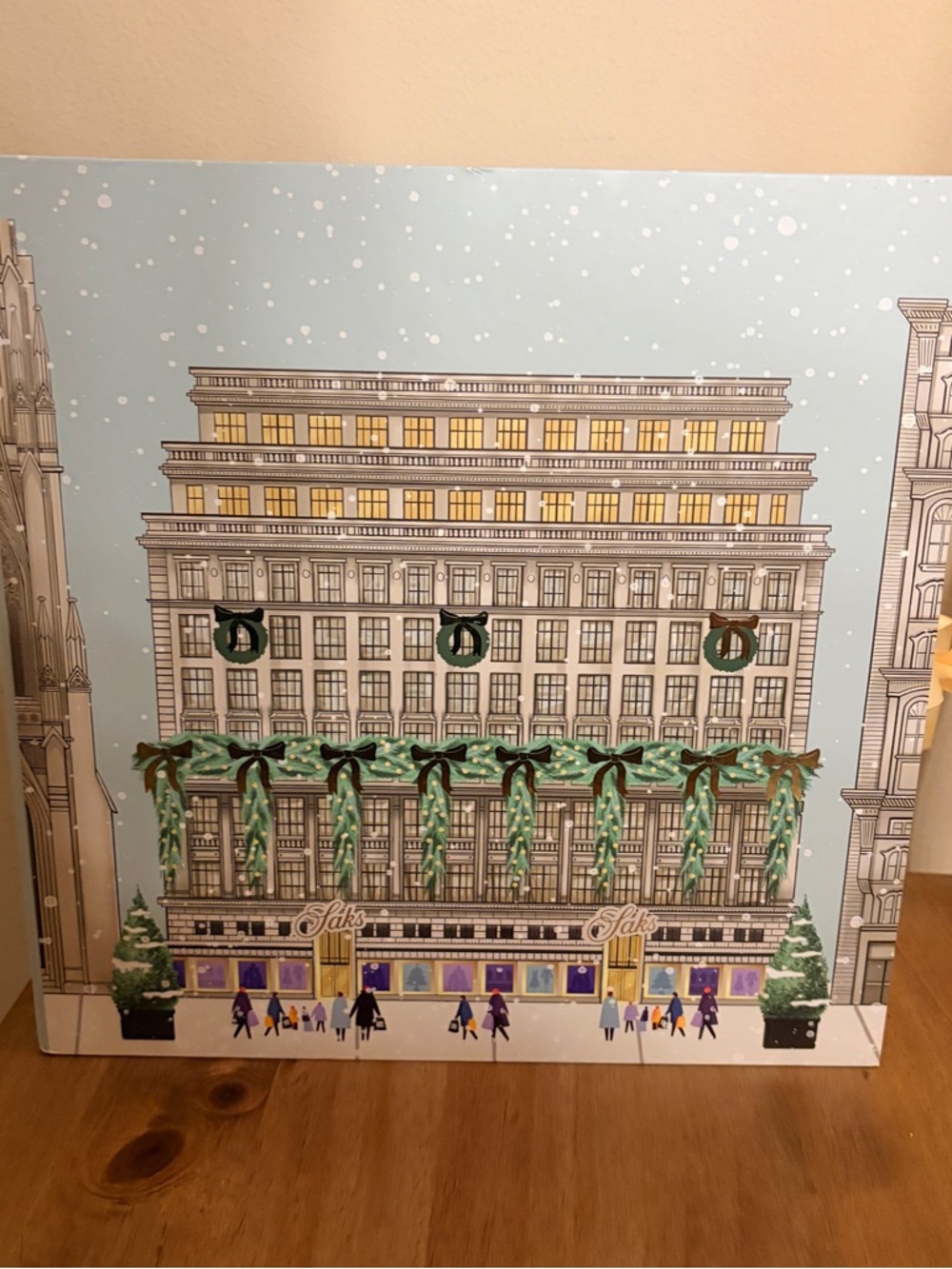 Saks Fifth Avenue Holiday Advent Calendar 25-Drawer EMPTY Box - Beauty Organizer
